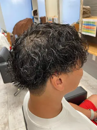 パーマ メンズ メンズ特化/パーマ/ フェードWATARUのヘアスタイル