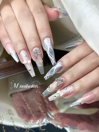 ネイル M🌷nail 長さだし専門店のネイルデザイン