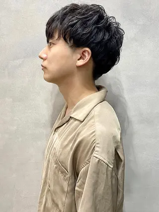 ショート パーマ メンズ SALOWIN所属・半個室メンズ カット🥕羽鳥淳妃のヘアスタイル