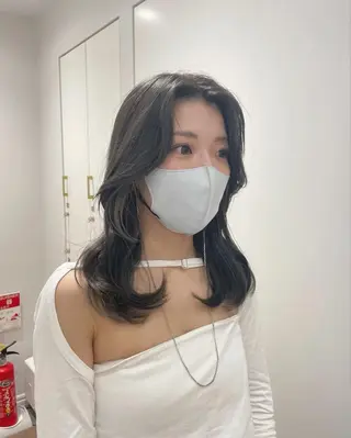 セミロング 韓国ヘア🤍 慎之介のヘアスタイル