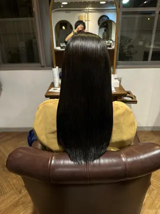 セミロング カラー 馬渕 拓海のヘアスタイル