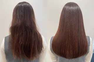 ロング 髪質改善 SNSモデルのヘアスタイル