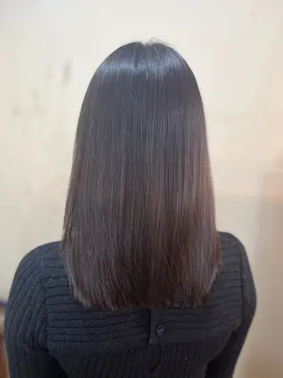 ミディアム カラー 松田 真のヘアスタイル