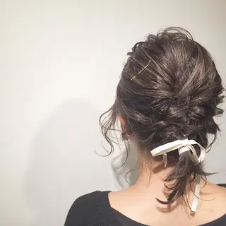 ショート カラー ヘアアレンジ 半個室女性salon 🩰Natsumiのヘアスタイル