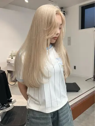 ロング いざわりお /梅田/ブリーチのヘアスタイル