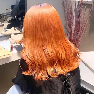 セミロング カラー 💗ガーリーヘア🎀 saki💗のヘアスタイル