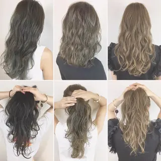 ロング ブリーチなしダブル/ レイヤーカット 小棹のヘアスタイル