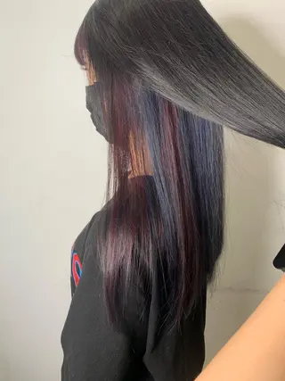 ロング カラー AMI ウルフパーマ/メンズのヘアスタイル