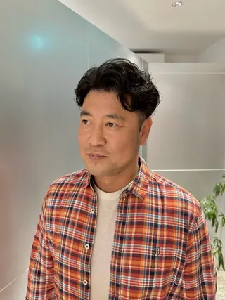 ミディアム パーマ メンズ メンズパーマ達人/ フェード/イツキのヘアスタイル