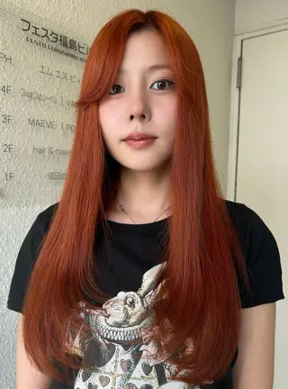 ロング カラー siki hinaのヘアスタイル