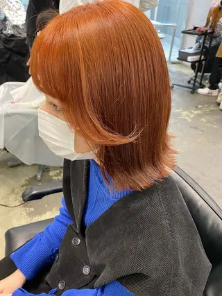 ミディアム カラー 💗💗韓国レイヤー yu-ki💗💗のヘアスタイル