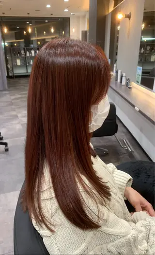 ロング カラー 宮澤 由梨のヘアスタイル