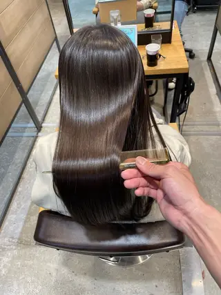 セミロング HANARE by youres hair 神楽坂所属・神楽坂/縮毛矯正/ 髪質改善/香村優弥のヘアスタイル