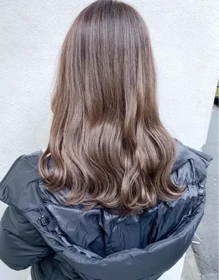 セミロング カラー 樫原裕二/レイヤー カット/透明感カラーのヘアスタイル