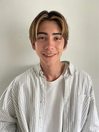 ショート カラー パーマ メンズ CEINE【セーヌ】 三軒茶屋のヘアスタイル