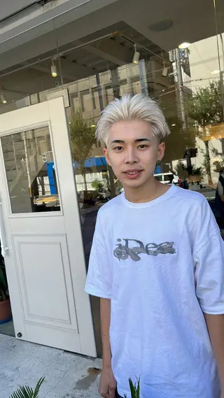 ショート カラー メンズ TIDEHAIR SHOBUのヘアスタイル