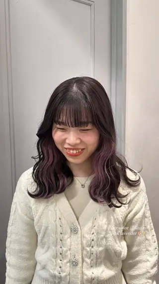 ミディアム カラー Lomalia Rukaのヘアスタイル