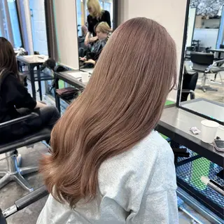 ロング カラー ヘアアレンジ 🥀モテ暖色× エクステ🥀あかりのヘアスタイル