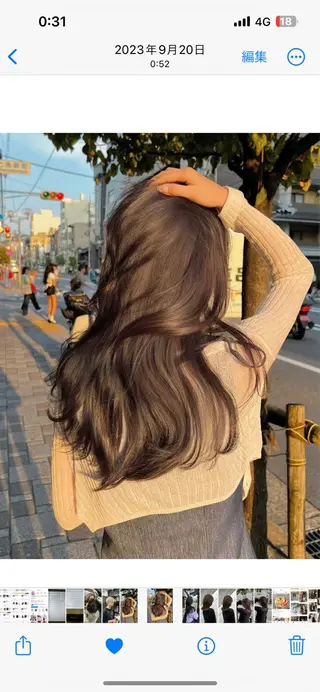 ロング 🚨メンズ曲がる 縮毛矯正りおん🚨のヘアスタイル