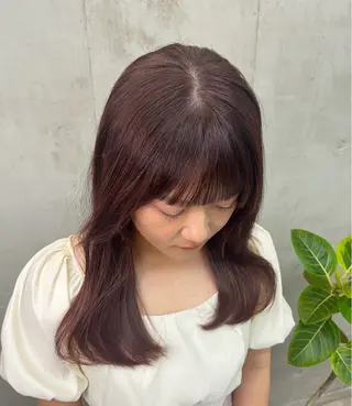 ミディアム カラー SALT WATER所属・🫐 𝐌𝐚𝐨 🫐似合わせcutのヘアスタイル