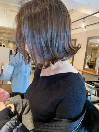 ショート カラー 透明感/オリーブ/ グレージュ/YUKAのヘアスタイル