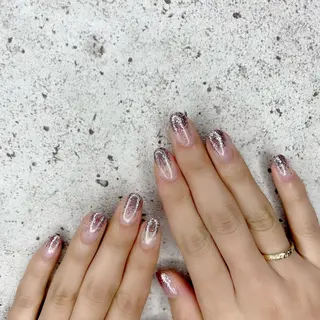 ミディアム カラー パーマ ヘアアレンジ メンズ キッズ ネイル マツエク・マツパ Salon Ｋのネイルデザイン