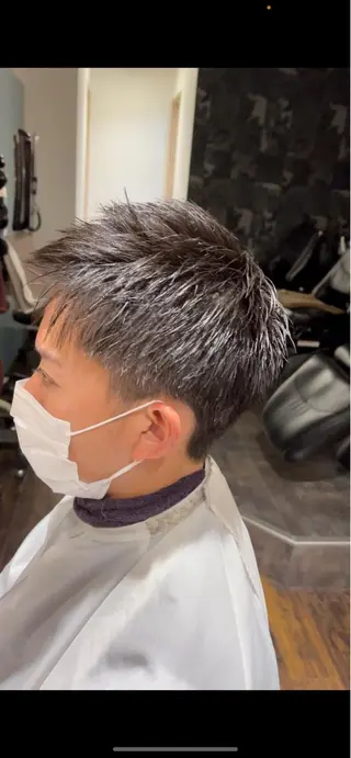 ショート メンズ 渡部翔【蕨】髪質改善 ➕透明感カラー✨のヘアスタイル