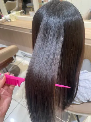 ロング パーマ 韓国ヘアメイク🎀/ 縮毛矯正✨山本媛香のヘアスタイル