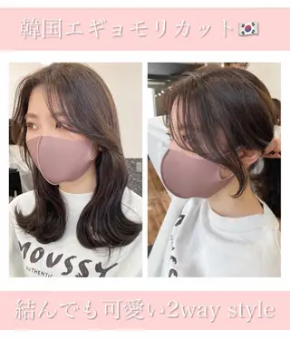 ミディアム レイヤー/顔周り 田山　穂波のヘアスタイル