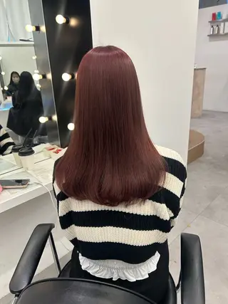 カラー 暖色/艶カラー/ エクステ/ユリヤのヘアスタイル