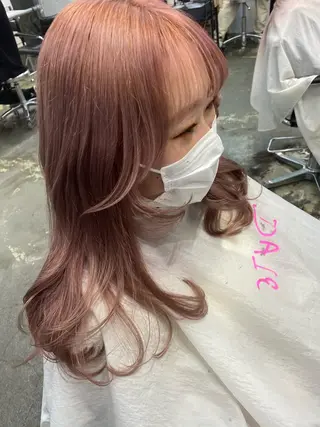 ミディアム カラー 💗💗韓国レイヤー yu-ki💗💗のヘアスタイル