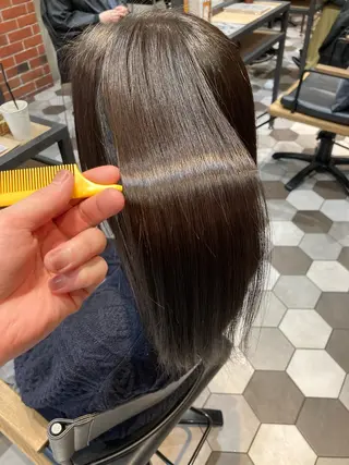 ミディアム カラー 髪質改善/痛ませ ないカラー/西村航大のヘアスタイル