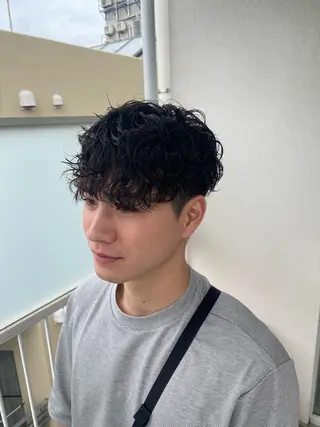 ショート カラー パーマ メンズ メンズ特化/パーマ /フェード/洋輔のヘアスタイル