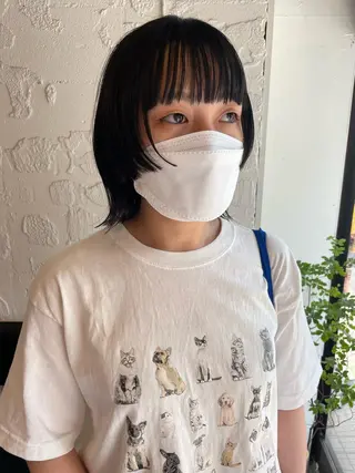 ショート カラー ヘアアレンジ satsuki 暖色・ブラウンカラーのヘアスタイル