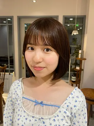 ショート カラー ‎🤍透明感カラー 【仙川】セリナ‎🤍のヘアスタイル