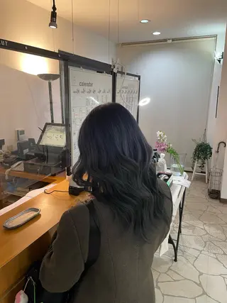 セミロング カラー スーパーカット　tip&toe所属・松山弘樹/ 佐倉/髪質改善のヘアスタイル