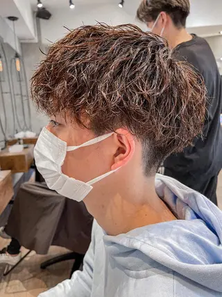 ショート メンズ amie高崎所属・高崎メンズパーマ 髪質改善TAKEのヘアスタイル