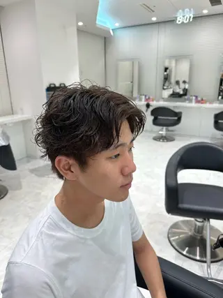 カラー パーマ メンズ 🐺メンズパーマ 特化　あさひ🐺のヘアスタイル