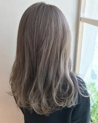 ミディアム カラー 【1日2名様限定】 AFLOAT白川雄副のヘアスタイル