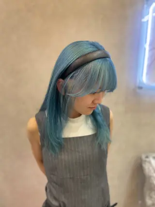 セミロング MOE 福岡韓国ヘア✧︎のヘアスタイル