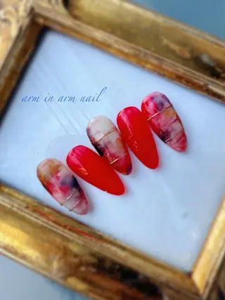 ネイル arm in arm ︎✿Yamamotoのマツエク・マツパデザイン