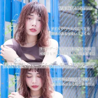 ミディアム カラー ヘアアレンジ 髪質改善/艶髪 🫧高橋湧也のヘアスタイル