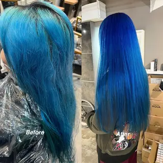 ロング カラー daiki 原宿のヘアスタイル