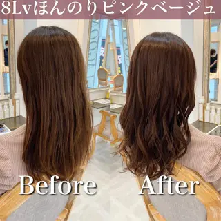 ロング カラー ブリーチなし✨艶髪 カラー𓃲YAGIのヘアスタイル