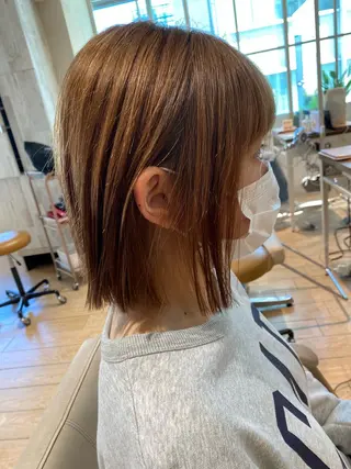 ショート 顔周り/くびれヘア 韓国ヘア💕風間るなのヘアスタイル