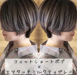 ショート カラー テトネ タカシのヘアスタイル