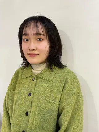 ミディアム silo所属・silo MOKA 顔周りカット🦦のヘアスタイル