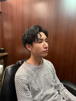 ミディアム メンズ ヒロ銀座ヘアーサロン西口店所属・佐々木 斗磨のヘアスタイル
