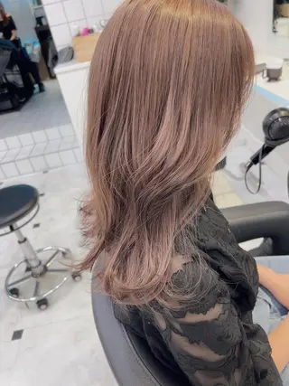 ミディアム カラー 🥞ベージュ系カラー 【すずきりほ】🥞のヘアスタイル