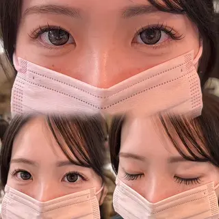 マツエク・マツパ 🤍束感マツエク /難波/moe/🤍のマツエク・マツパデザイン